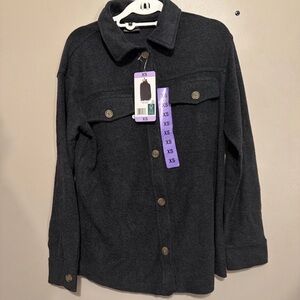 32 Degrees Heat✨🖤🩶Dark Gray Button-Up Shirt